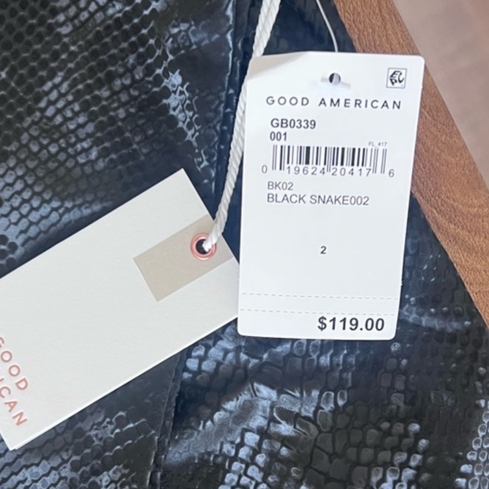 Good American Black Snakeskin Bodysuit - Picture 5 of 5